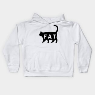 Fat Cat Black Cat Kids Hoodie